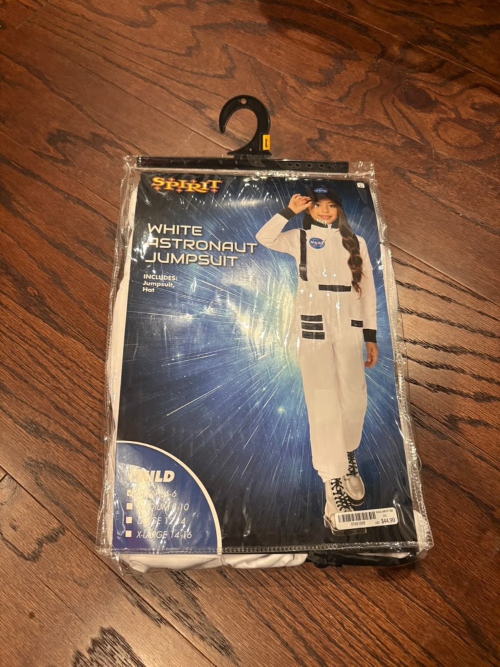 Spirit White and Black Astronaut Jumpsuit Kids Costume